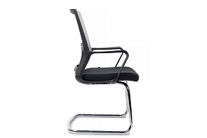 Конференц-кресло RV Chair MINT M1029CBE Серая сетка / Чёрная ткань фото