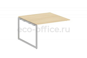 Проходной наборный элемент переговорного стола METAL SYSTEM QUATTRO 4x4 40БО.ППРГ-2 Акация Лорка / Серый металл фото