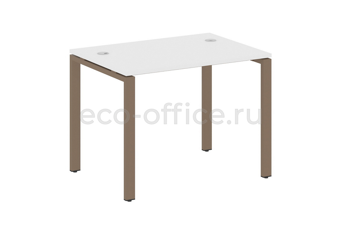 Стол письменный METAL SYSTEM STYLE БП.СП-1 Белый / Мокко металл  стоимость
