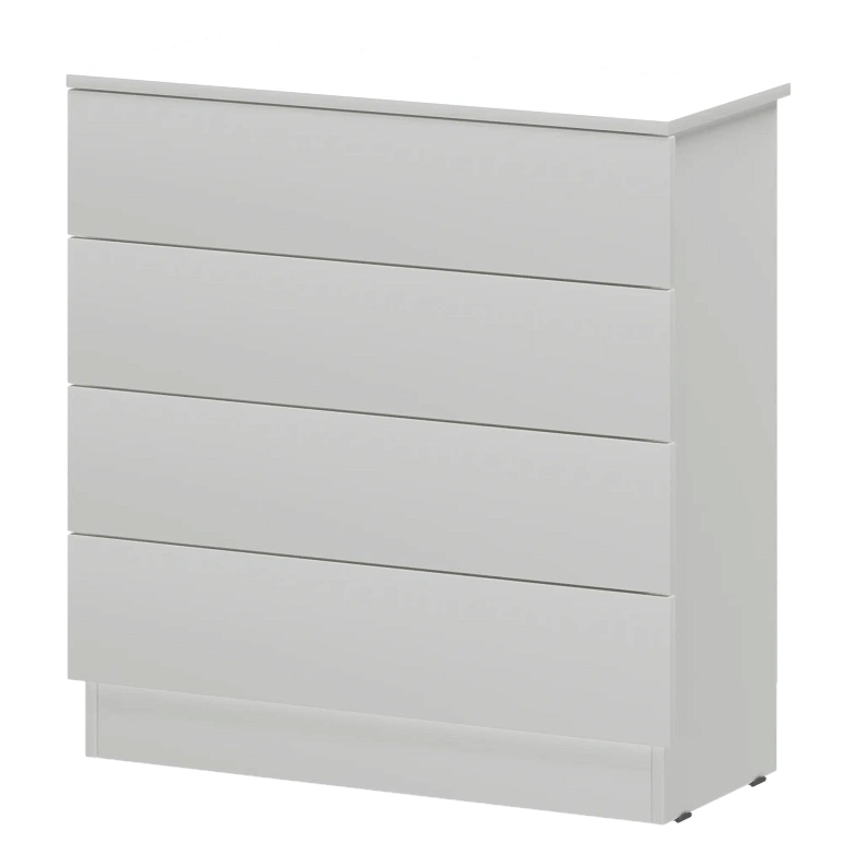 комод 4 ящика protech н-3263 белый фото