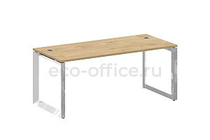 Стол руководителя ONIX DIRECT LUX M-O.MO-SRR-5.8 Тиквуд Светлый / Нержавеющая сталь фото