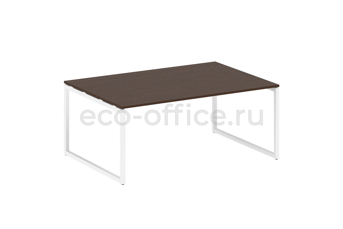 Стол переговорный (1 столешница) METAL SYSTEM QUATTRO 4x4 40БО.ПРГ-1.5 Венге Цаво / Белый металл  стоимость
