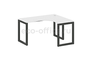 Стол криволинейный правый METAL SYSTEM QUATTRO 5x5 50БО.СА-3 Пр Белый / Антрацит металл фото
