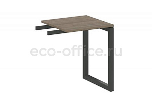 Приставной элемент на О-образном м/к METAL SYSTEM QUATTRO 5x5 50БО.ПР-1 Вяз Благородный / Антрацит металл фото