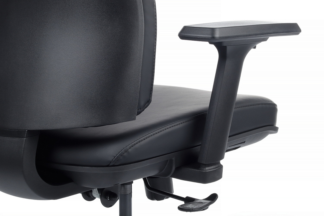 кресло руководителя rv design boston kb023h чёрная экокожа фото