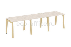Рабочая станция на 3 рабочих места ONIX WOOD OW.RS-3.1.8 Дуб Аттик / Дуб Светлый фото