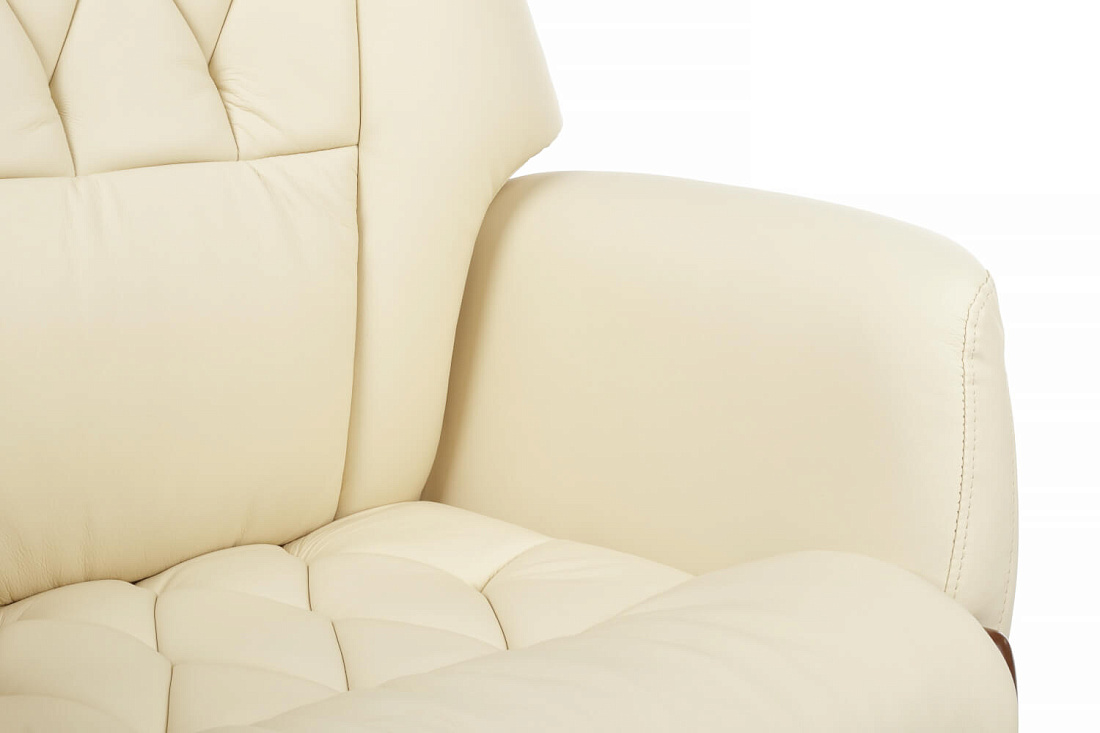 кресло руководителя rv design byron ys1505a кремовая кожа фото