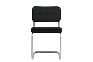 Комплект конференц-кресел ECO-CHAIR COLOMBO Comfort CLM-05 Чёрный велюр / Серый металл фото