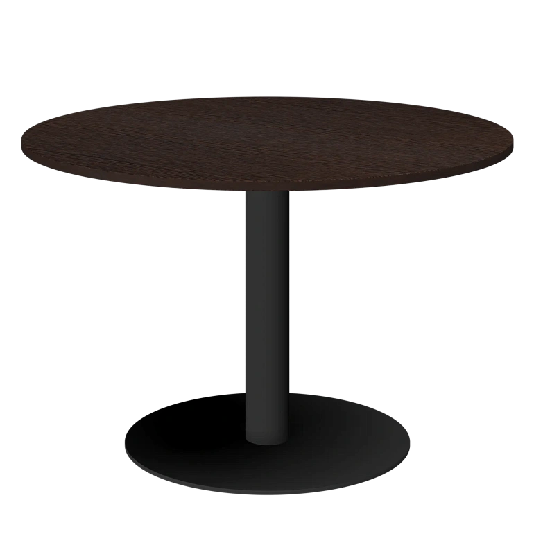 стол круглый protech ам-д120 дуб венге/антрацит фото