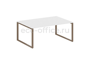 Стол переговорный (1 столешница) METAL SYSTEM STYLE БО.ПРГ-1.5 Белый / Мокко металл фото