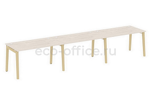 Рабочая станция на 3 рабочих места ONIX WOOD OW.RS-3.3.8 Денвер Светлый / Дуб Светлый фото