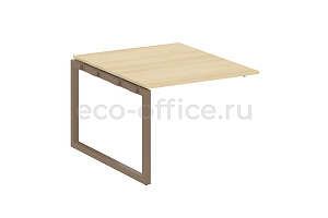 Проходной наборный элемент переговорного стола METAL SYSTEM QUATTRO 5x5 50БО.ППРГ-1 Акация Лорка / Мокко металл фото