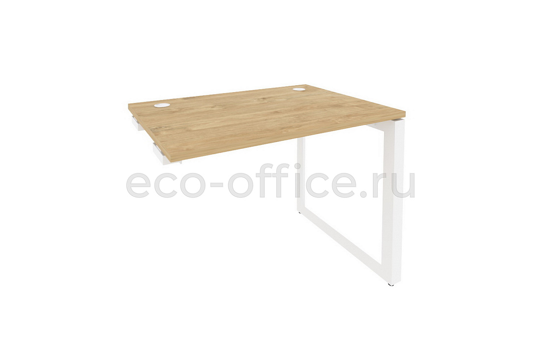 Стол-приставка на O-образном м/к к опорным элементам ONIX O.MO-SPR-1.7 Тиквуд Светлый / Белый металл  стоимость