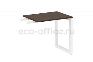 Приставной элемент на О-образном м/к METAL SYSTEM QUATTRO 5x5 50БО.ПР-2 Венге Цаво / Белый металл фото
