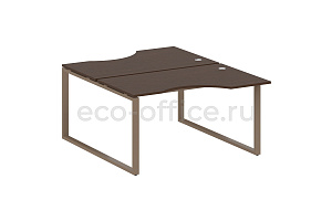 Рабочая станция криволинейная METAL SYSTEM STYLE БО.РАС-СА-2.2 Венге Цаво / Мокко металл фото