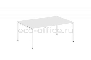Стол переговорный (1 столешница) METAL SYSTEM QUATTRO 4x4 40БП.ПРГ-1.5 Белый / Белый металл фото