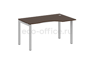 Стол криволинейный правый METAL SYSTEM QUATTRO 5x5 50БП.СА-2 Пр Венге Цаво / Серый металл фото