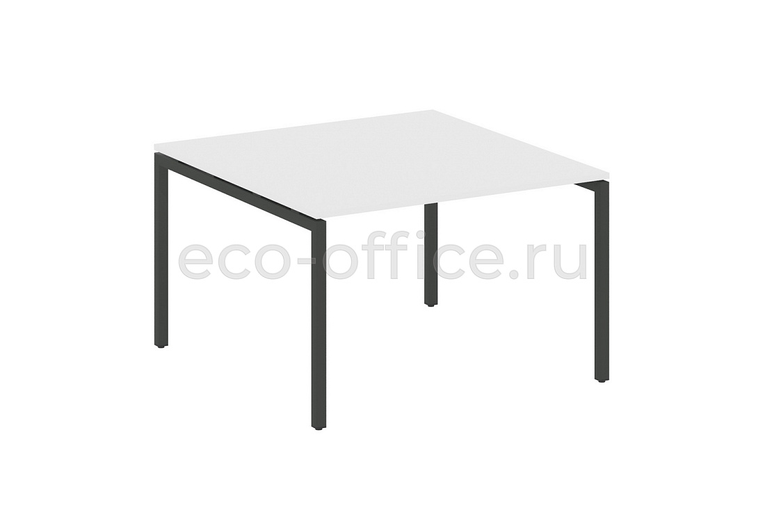 Стол переговорный (1 столешница) METAL SYSTEM QUATTRO 4x4 40БП.ПРГ-1.2 Белый / Антрацит металл  стоимость
