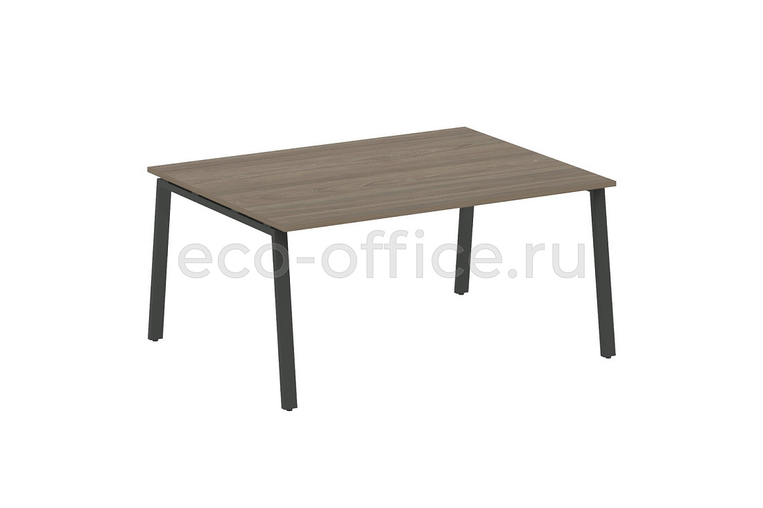 Стол переговорный (1 столешница) METAL SYSTEM STYLE БА.ПРГ-1.4 Вяз Благородный / Антрацит металл   стоимость