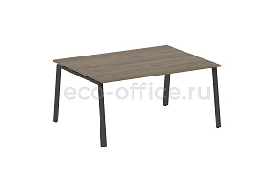 Стол переговорный (1 столешница) METAL SYSTEM STYLE БА.ПРГ-1.4 Вяз Благородный / Антрацит металл фото