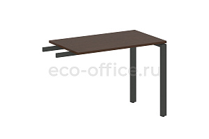 Приставной элемент на П-образном м/к METAL SYSTEM STYLE БП.ПР-3 Венге Цаво / Антрацит металл фото