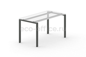 Металлокаркас на П-образных опорах 60x30 для стола 1000*720 Антрацит металл фото