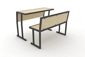 Комплект для первого ряда DESK DKN-1100SPL Клён / Антрацит металл фото