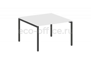 Стол переговорный (1 столешница) METAL SYSTEM QUATTRO 4x4 40БП.ПРГ-1.2 Белый / Антрацит металл фото