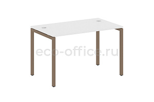 Стол письменный METAL SYSTEM QUATTRO 4x4 40БП.СП-2 Белый / Мокко металл фото