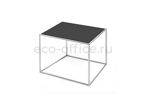 Стол кофейный FESTA 40*40 black chrome Чёрный Fenix / Хром металл фото