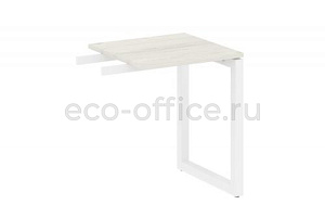 Приставной элемент на О-образном м/к METAL SYSTEM QUATTRO 5x5 50БО.ПР-1 Дуб Наварра / Белый металл фото