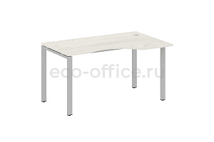 Стол криволинейный правый METAL SYSTEM STYLE БП.СА-2 (R) Дуб Наварра / Серый металл фото