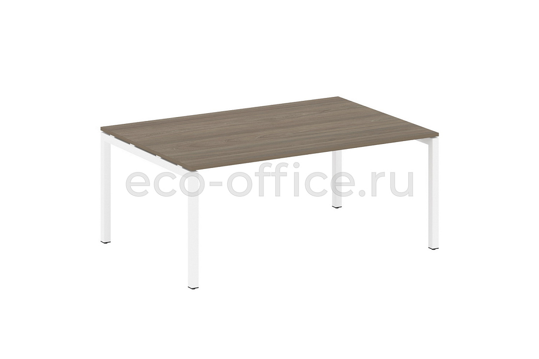 Стол переговорный (1 столешница) METAL SYSTEM QUATTRO 5x5 50БП.ПРГ-1.5 Вяз Благородный / Белый металл  стоимость
