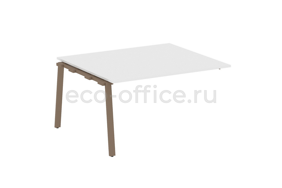 Проходной наборный элемент переговорного стола METAL SYSTEM STYLE БА.ППРГ-3 Белый / Мокко металл  стоимость