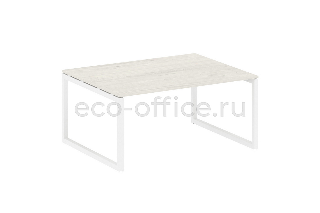 Стол переговорный (1 столешница) METAL SYSTEM QUATTRO 5x5 50БО.ПРГ-1.4 Дуб Наварра / Белый металл  стоимость