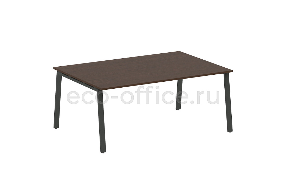 Стол переговорный (1 столешница) METAL SYSTEM STYLE БА.ПРГ-1.5 Венге Цаво / Антрацит металл  стоимость
