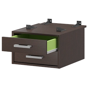 Тумба подвесная для столов на м/каркасе гл.730 мм Protech АМТ2-02.73 Дуб венге фото