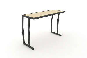 Стол учебный двухместный DESK DK-1100S Клён / Антрацит металл фото