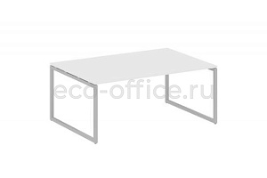 Стол переговорный (1 столешница) METAL SYSTEM QUATTRO 4x4 40БО.ПРГ-1.5 Белый / Серый металл фото