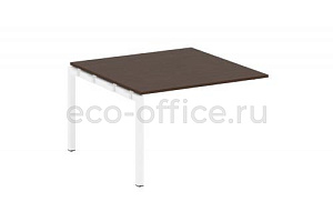 Проходной наборный элемент переговорного стола METAL SYSTEM QUATTRO 5x5 50БП.ППРГ-2 Венге Цаво / Белый металл фото