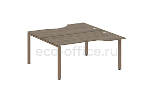 Рабочая станция криволинейная METAL SYSTEM STYLE БП.РАС-СА-2.1 Вяз Благородный / Мокко металл фото
