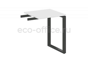 Приставной элемент на О-образном м/к METAL SYSTEM STYLE БО.ПР-1 Белый / Антрацит металл фото