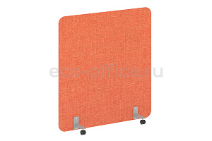 Перегородка на металлических опорах, на роликах R-LINE SOFT AP.R-136-150 Рогожка Romeo 01 / Серый металл фото
