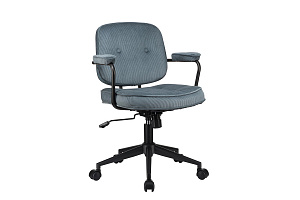 Кресло ECO-CHAIR CHESTER W-221T Синий велюр фото
