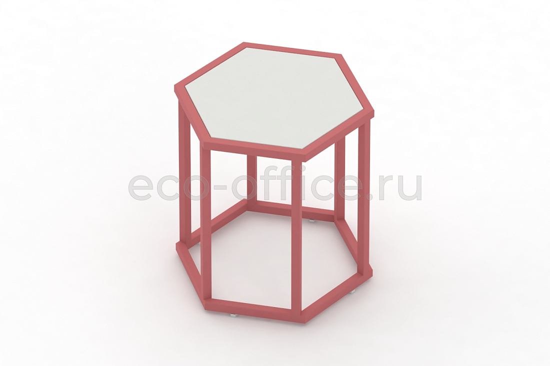Стол журнальный HEX-450 ColorPastel Сатин / Розовый антик (RAL 3014)  стоимость