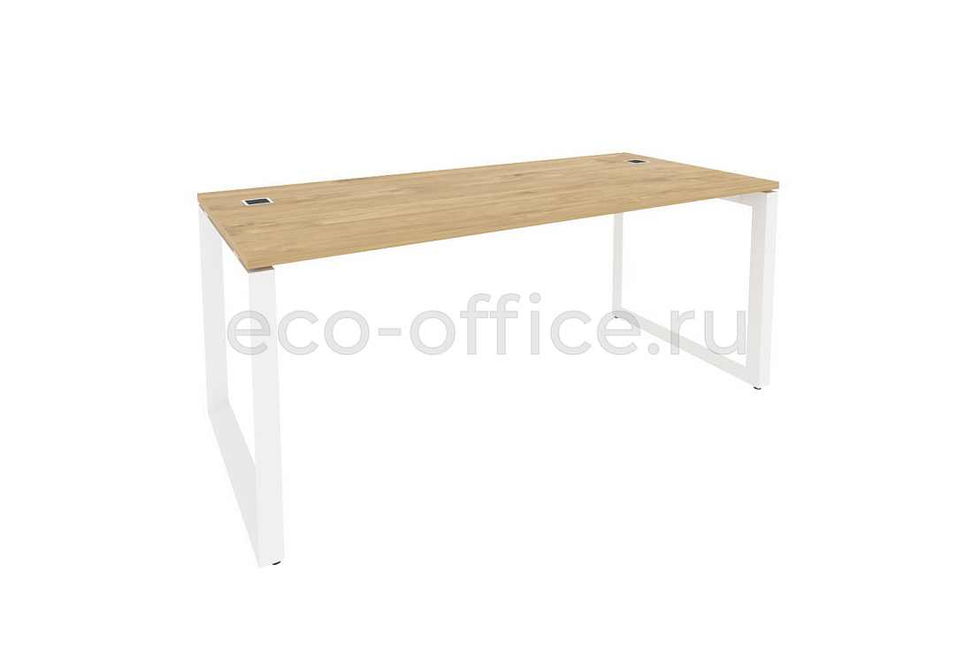 Стол рабочий руководителя ONIX DIRECT O.MO-SRR-5.8 Тиквуд Светлый / Белый металл  стоимость