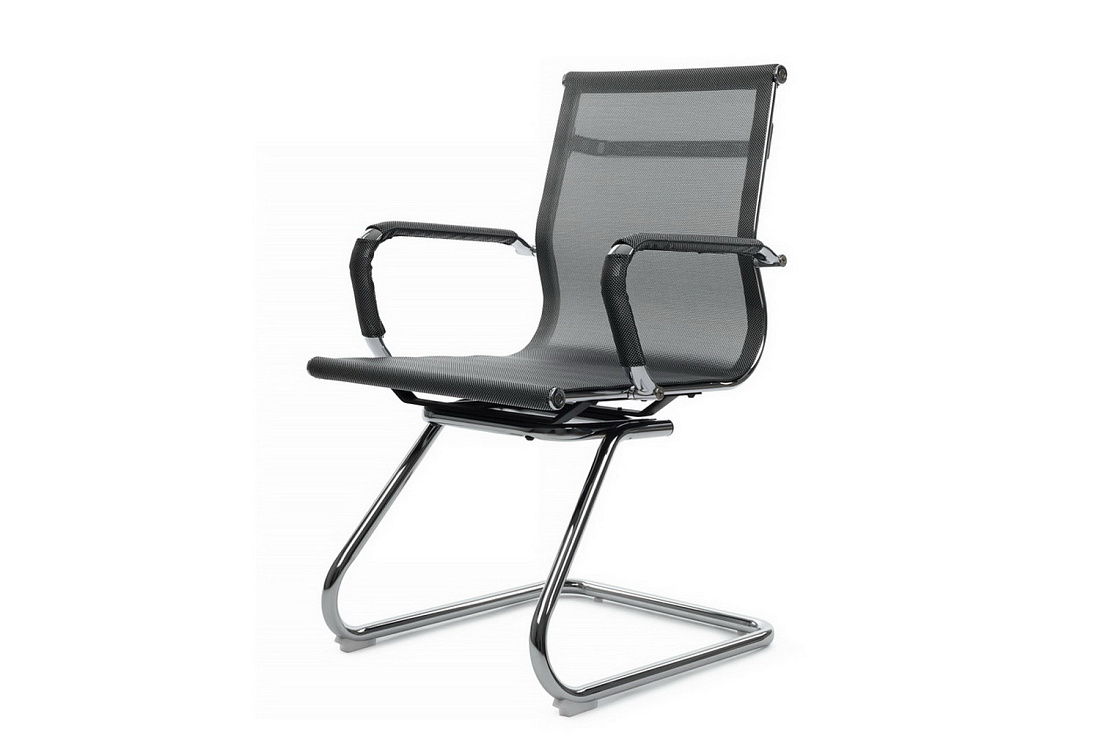 Конференц-кресло RV Chair HUGO 6001-3E Серебристо-серая сетка  стоимость