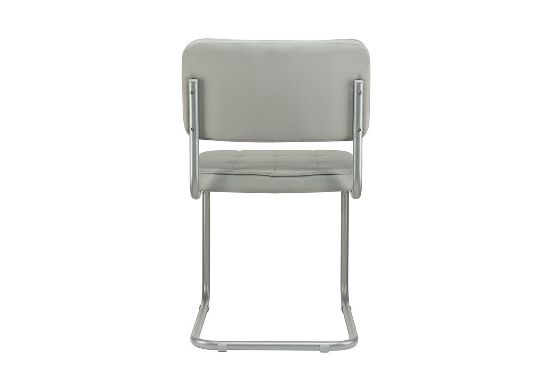 конференц-кресло eco-chair colombo comfort clm-05 серый велюр / серый металл фото