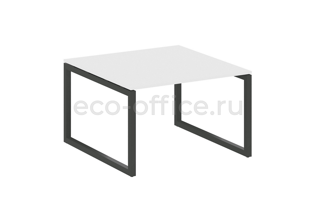Стол переговорный (1 столешница) METAL SYSTEM QUATTRO 5x5 50БО.ПРГ-1.2 Белый / Антрацит металл  стоимость
