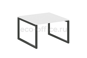 Стол переговорный (1 столешница) METAL SYSTEM QUATTRO 5x5 50БО.ПРГ-1.2 Белый / Антрацит металл фото